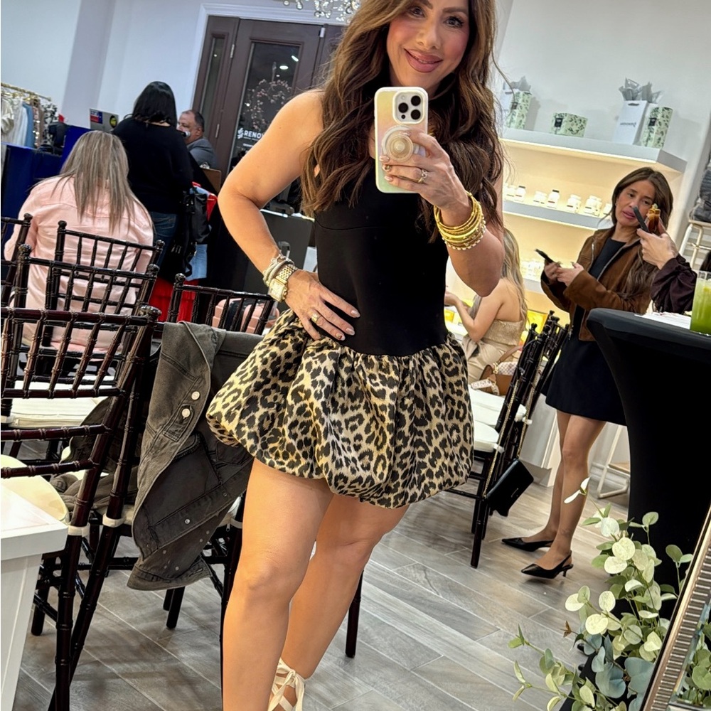 Leopard Print Women's Skirt